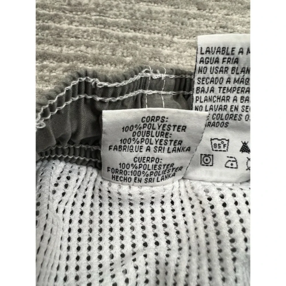 World Wide Sportsman Swimming Trunks Mens Medium Gray Mesh‎ Lined Cargo Pocket